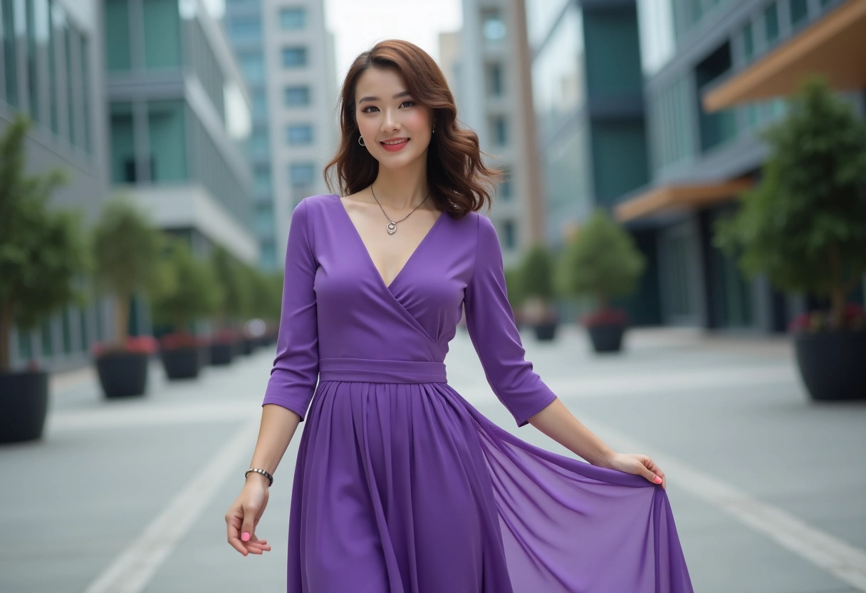 robe violette